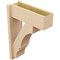 Ekena Millwork 7 1/2-in W x 20-in D x 28-in H Balboa Block Rough Cedar Woodgrain TimberThane Outlooker, Primed Tan OUTUR075X20X28BOA44RCPR - alternate 4